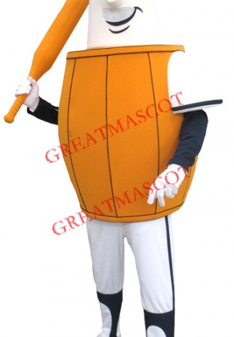 Sport Barrel Man Mascot Costume