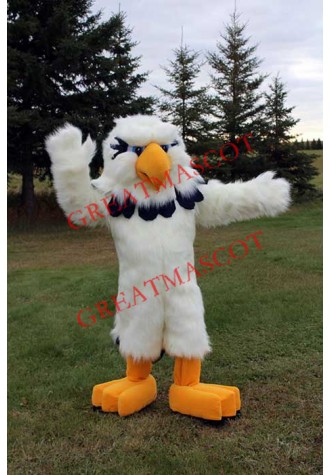 All White Eagle Mascot Costume