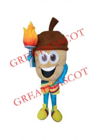 Happy Acorn Mascot Costume