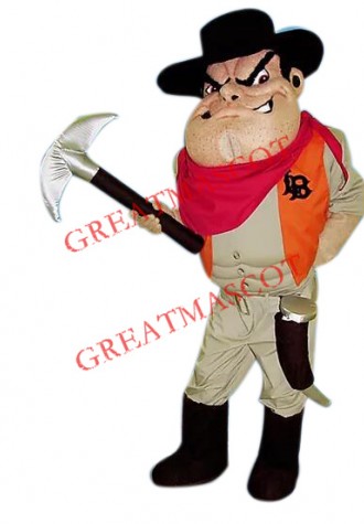 Muscular Man Mascot Costume