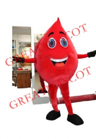 Cheap Blood Drop Mascot Costume