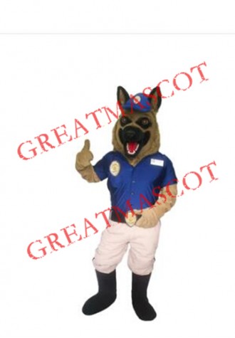 Professional Police Dog Mascot Costume