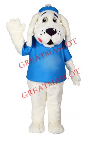 White Puppies Dog Mascot Costume