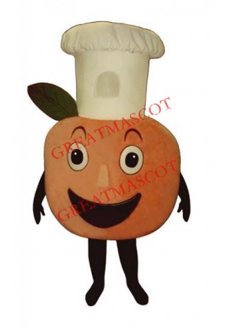 Baker Peach Mascot Costume