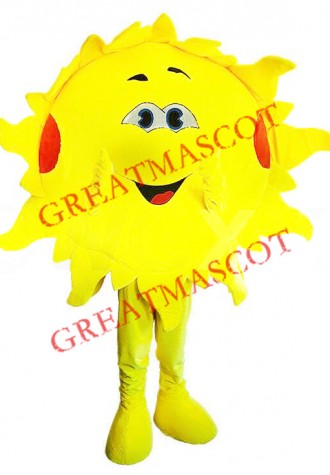 Friendly Sun Mascot Costume