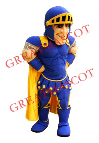 Top Quality Blue Knight Mascot Costume