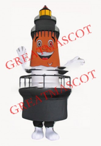 Happy Lighthouse Mascot Costume