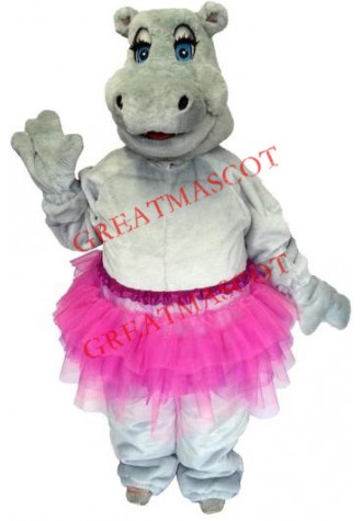 Beautiful Female Hippo Mascot Costume