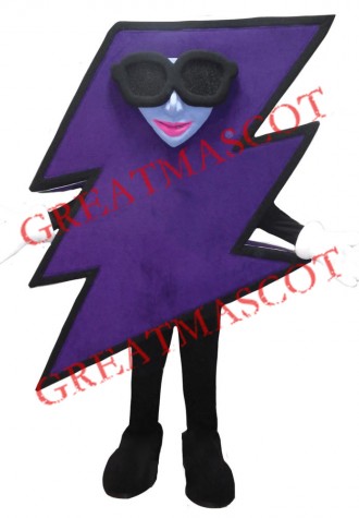 Cool Lightning Mascot Costume