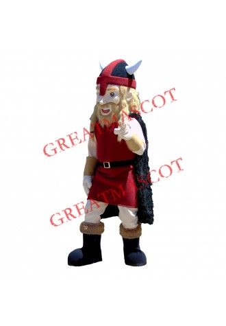 Red Viking Mascot Costume