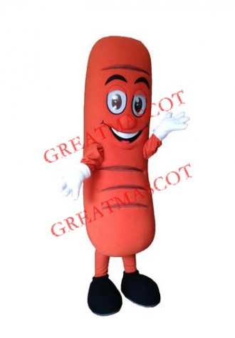 Happy Hot Dog Mascot Costume
