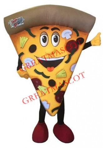 Happy Pizza Mascot Costume