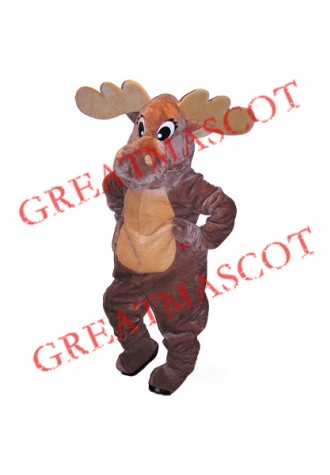 Super Cute Moose Mascot Costume Free Shipping