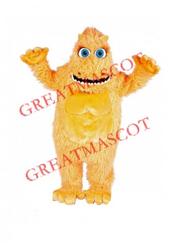 Super Cute Yellow Monster Mascot Costume