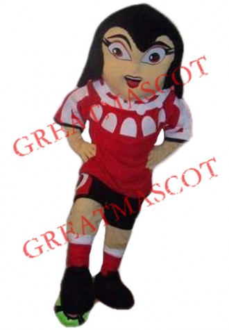 Football Girl Mascot Costume