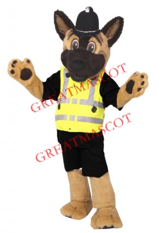 Staffs Police Dog Mascot Costume