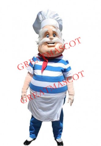 Old Kind Chef Mascot Costume