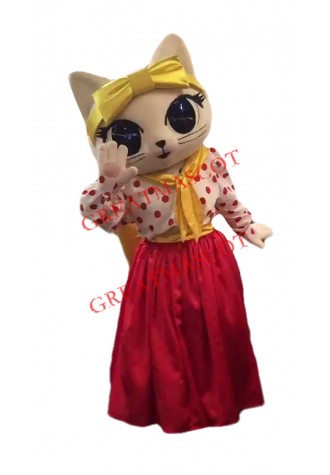  Lovely Big Eye Cat Mascot Costume