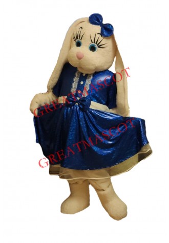 Beautiful White Bunny Mascot Costume