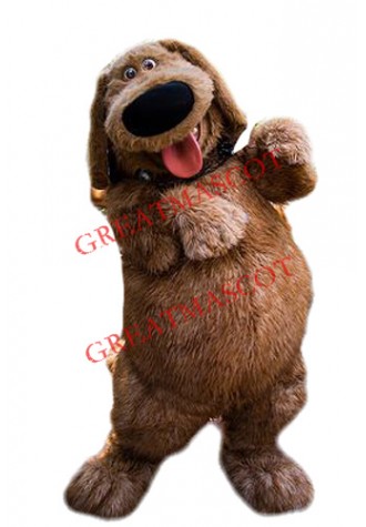 Lovely Furry Brown Dog Mascot Costume