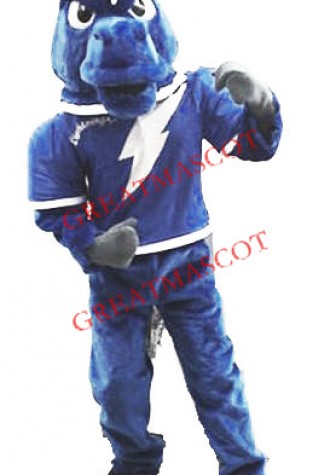 Power Fierce Blue Horse Mascot Costume