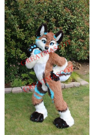 Dog Fox Wolf Girl Mascot Costume