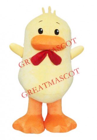 Super Cute Yellow Duck Mascot Costume