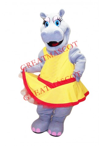 Beautiful Lightweight Hippo Mascot Costume
