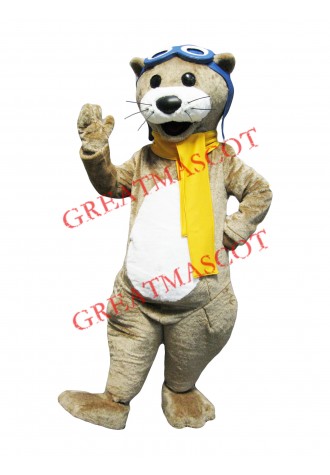 Happy Otter Mascot Costume