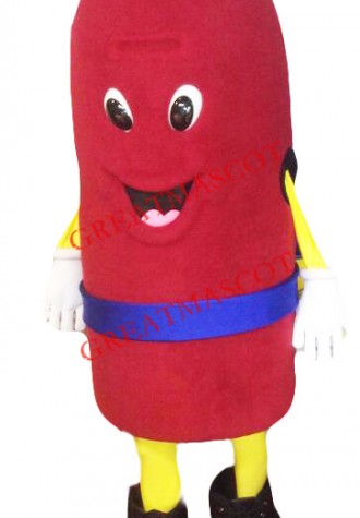 Superb Fire Extinguisher Mascot Costume