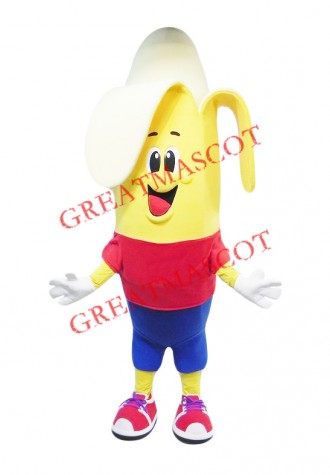 Happy Banana Boy Mascot Costume