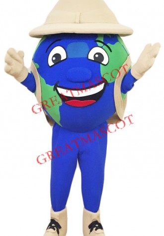Happy Globe Mascot Costume