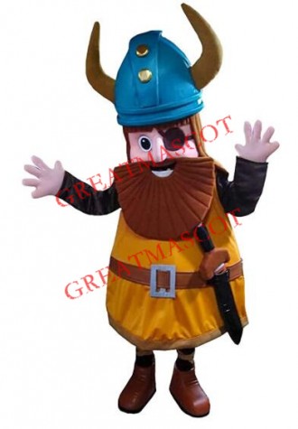 Vikingo Warrior Mascot Costume