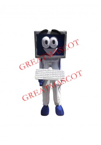 Happy Computer Mascot Costume