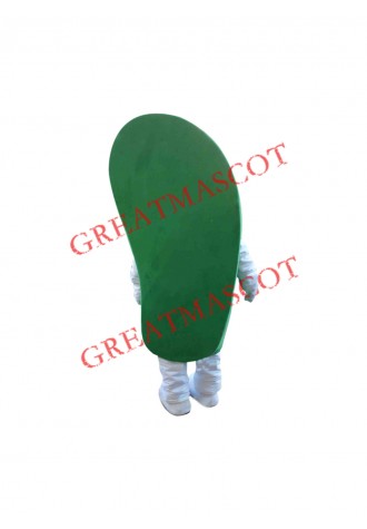 Green Slipper Mascot Costume