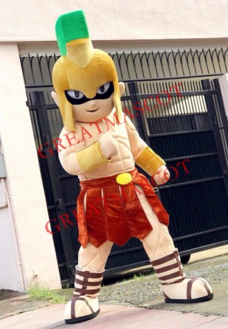 Young Power Spartan Mascot Costume