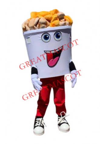Superb Popcorn Mascot Costume