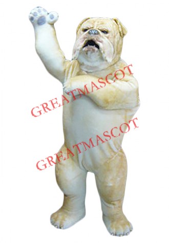 Realistic Wild Bulldog Mascot Costume