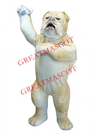 Realistic Wild Bulldog Mascot Costume