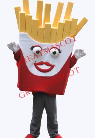 Cute French Fries Mascot Costume