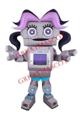 Beautiful Robot Mascot Costume