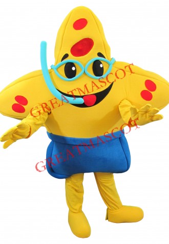 Happy Lightweight Starfish Mascot Costume