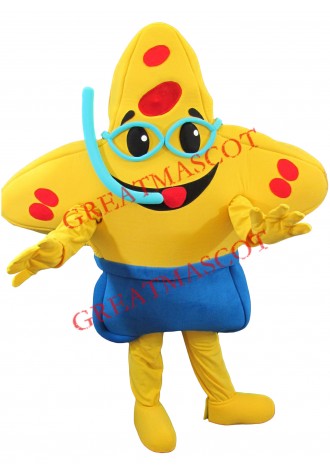Happy Lightweight Starfish Mascot Costume