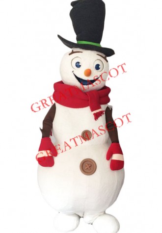 Superb Lightweight Snowman Mascot Costume