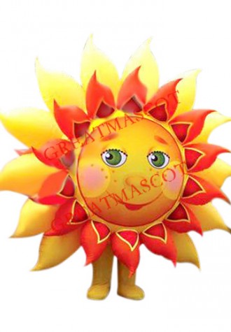 Superb Sun Flower Mascot Costume