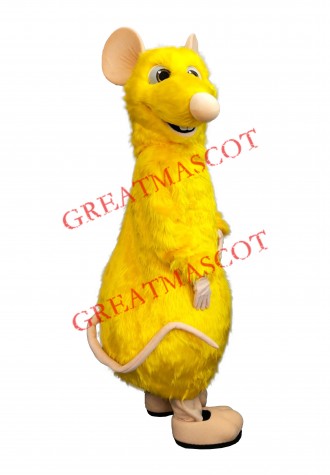 Superb Yellow Mouse Mascot Costume