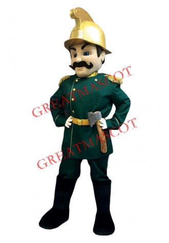 Armed Soldier Mascot Costume