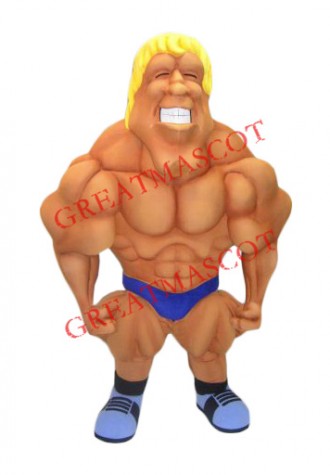 Superb Muscle Man Mascot Costume