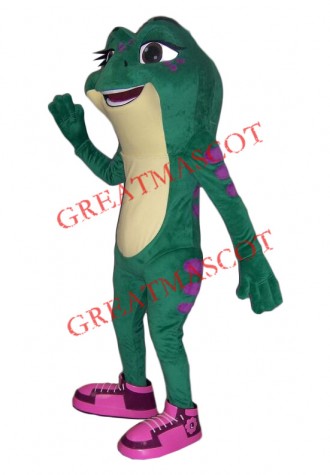 Superb Female Frog Mascot Costume