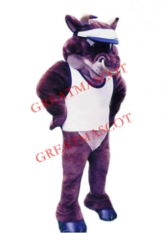Superb Power Bulldog Mascot Costume